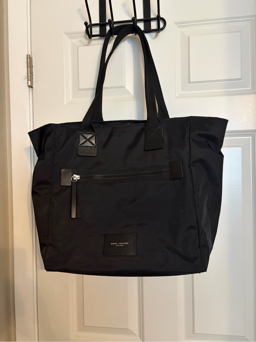 Marc Jacobs Black Nylon Duffel Tote